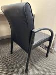 Used Guest Chair - Black Vinyl Seat And Back - ITEM #:140060 - Img 4 of 4