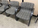Used Knoll Guest Chairs - Fabric Seat - Black Frame - ITEM #:140062 - Img 4 of 6