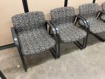 Used Knoll Guest Chairs - Fabric Seat - Black Frame - ITEM #:140062 - Img 5 of 6