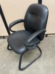 Used Global Tamiri Armchair - Black Vinyl - ITEM #:140065 - Img 2 of 3