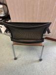 Used Guest Chair - Brown Seat - Black Back - Chrome - ITEM #:140066 - Img 3 of 5