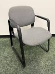 Used Guest Chair - Grey Fabric - Black Frame - ITEM #:140067 - Img 1 of 3