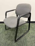 Used Guest Chair - Grey Fabric - Black Frame - ITEM #:140067 - Img 2 of 3