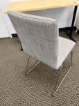 IKEA Volfgang Dining Chair - Grey Fabric with Chrome Legs - ITEM #:140072 - Img 2 of 3