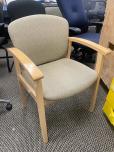 Used Guest Chairs - Maple With Tan Fabric - ITEM #:145050 - Img 1 of 3