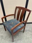 Used Guest Chairs - Leaf Pattern Fabric - ITEM #:145052 - Img 3 of 6