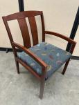 Used Guest Chairs - Leaf Pattern Fabric - ITEM #:145052 - Img 6 of 6