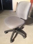 Desk chair with grey fabric and black trim - ITEM #:150002 - Thumbnail image 2 of 2