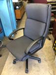 Cannon conference chairs with grey fabric and black frame - ITEM #:150104 - Thumbnail image 2 of 3