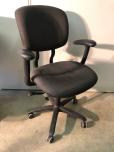 Used Haworth desk chair with charcoal fabric and charcoal trim 