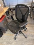 Used Black Desk Chair With Web Back And Web Seat - ITEM #:150137 - Thumbnail image 2 of 4