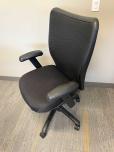 Large Size Black Desk Chairs With Black Fabric And Black Trim - ITEM #:150138 - Thumbnail image 2 of 5