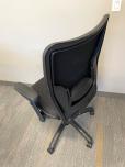 Large Size Black Desk Chairs With Black Fabric And Black Trim - ITEM #:150138 - Thumbnail image 3 of 5