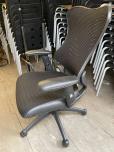 Used Desk Chair With Black Web Back And Seat - Vinyl Arm Pads - ITEM #:150145 - Thumbnail image 2 of 3