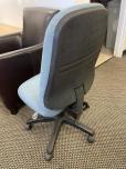 Armless Desk Chair - Light Blue Fabric - ITEM #:150160 - Img 4 of 4