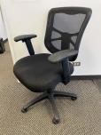 Used Executive Desk Chair - Black Fabric - Mesh Back - ITEM #:150165 - Img 2 of 3