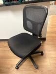 Used Armless Task Chair - Black Seat - Mesh Back - ITEM #:150169 - Img 2 of 4