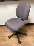 Used Task Chair With Purple Textured Fabric - ITEM #:150172 - Img 2 of 3