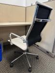 Used Task Chair - White Vinyl - Chrome Arms - ITEM #:150174 - Img 4 of 4