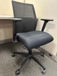 Used Hon Task Chair - Black Fabric - Mesh Back - ITEM #:150178 - Img 1 of 4