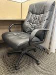 Used High Back Conference Chair - Black Vinyl - ITEM #:150179 - Img 1 of 4