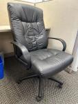 Used High Back Conference Chair - Black Vinyl - ITEM #:150179 - Img 2 of 4