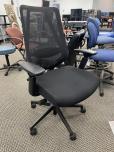 NEW Desk Chair - Black Fabric Seat - Mesh Back - ITEM #:150180 - Img 1 of 5