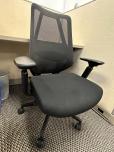 NEW Desk Chair - Black Fabric Seat - Mesh Back - ITEM #:150180 - Img 2 of 5