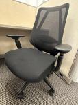 NEW Desk Chair - Black Fabric Seat - Mesh Back - ITEM #:150180 - Img 3 of 5