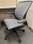 Used Desk Chair - Grey Mesh Seat And Back - Black - ITEM #:150181 - Img 2 of 4