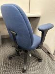 Used Desk Chair - Blue Fabric Seat Back And Arms - ITEM #:150182 - Img 4 of 8
