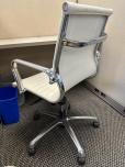 Used Task Chair - White Vinyl - Chrome Arms - ITEM #:150183 - Img 3 of 8