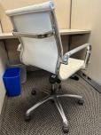 Used Task Chair - White Vinyl - Chrome Arms - ITEM #:150183 - Img 4 of 8