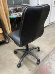 Used Sit On It Seating Armless Chair - Black Vinyl - ITEM #:150184 - Img 3 of 4