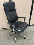 Used Global Karizma Black Leather Executive Chair 2760-2LM - ITEM #:150196 - Img 1 of 3