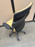Used Ergonomic Desk Chair - Yellow Leather - ITEM #:150205 - Img 3 of 4