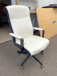 Used Task Conference Chairs - White Vinyl - ITEM #:150212 - Img 2 of 3