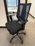 Used Task Chair - Fabric Seat - Web Back - Black - ITEM #:150215 - Img 2 of 3