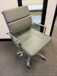 Used Conference Chair - Grey Vinyl - Chrome Frame - ITEM #:150216 - Img 10 of 13