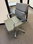 Used Conference Chair - Grey Vinyl - Chrome Frame - ITEM #:150216 - Img 11 of 13