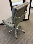 Used Conference Chair - Grey Vinyl - Chrome Frame - ITEM #:150216 - Img 3 of 13