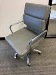 Used Conference Chair - Grey Vinyl - Chrome Frame - ITEM #:150216 - Img 5 of 13