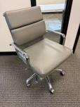 Used Conference Chair - Grey Vinyl - Chrome Frame - ITEM #:150216 - Img 7 of 13