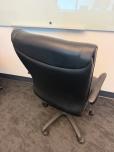 Executive Conference Chair - Rio Black Leather, C-Arm - ITEM #:150218 - Img 3 of 5