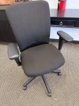 High-Back Ergonomic Task Chair in Black Fabric - ITEM #:150225 - Img 1 of 8