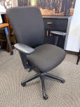 High-Back Ergonomic Task Chair in Black Fabric - ITEM #:150225 - Img 2 of 8