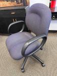 Blue Fabric Task Chair with Loop Arms - ITEM #:150226 - Img 2 of 3