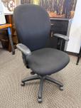 National Black Fabric Task Chair with Adjustable Arms - ITEM #:150228 - Img 1 of 4