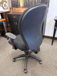 National Black Fabric Task Chair with Adjustable Arms - ITEM #:150228 - Img 3 of 4