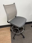 SitOnIt Wit Mid-Back Drafting Stool / Task Chair, Grey - ITEM #:150232 - Img 4 of 5